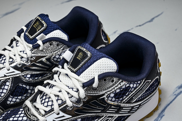 THICK-SOLED BREATHABLE MESH CASUAL SPORTS SHOES NAVY BLUE/WHITE