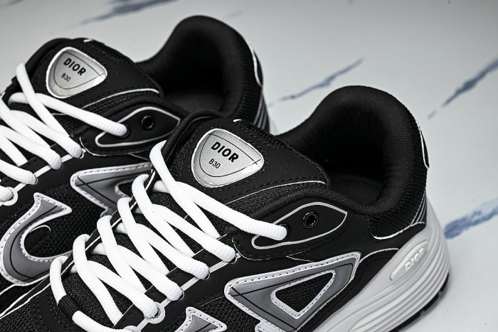LOW-TOP THICK-SOLED SPORTS CASUAL SHOES BLACK/GREY