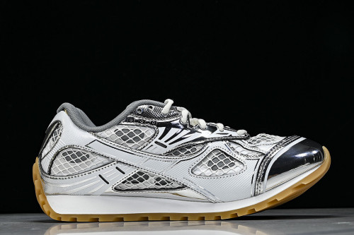 THICK-SOLED BREATHABLE MESH CASUAL SPORTS SHOES GREY/GREY/GREY