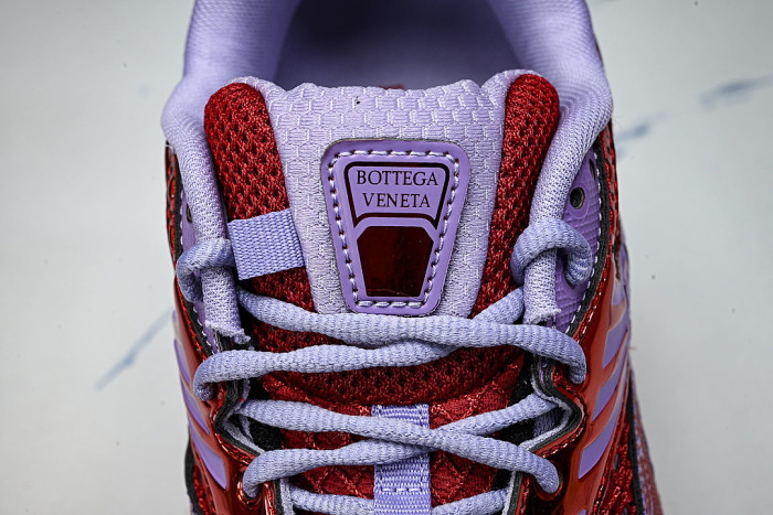 THICK-SOLED BREATHABLE MESH CASUAL SPORTS SHOES RED/PURPLE