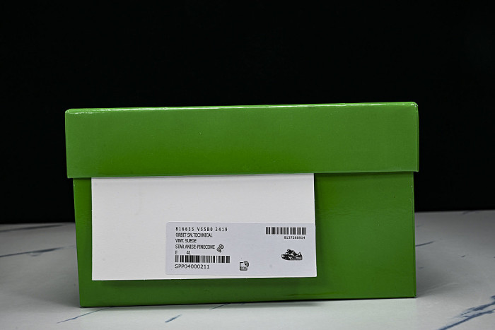 THICK-SOLED BREATHABLE MESH CASUAL SPORTS SHOES BROWN/GREEN
