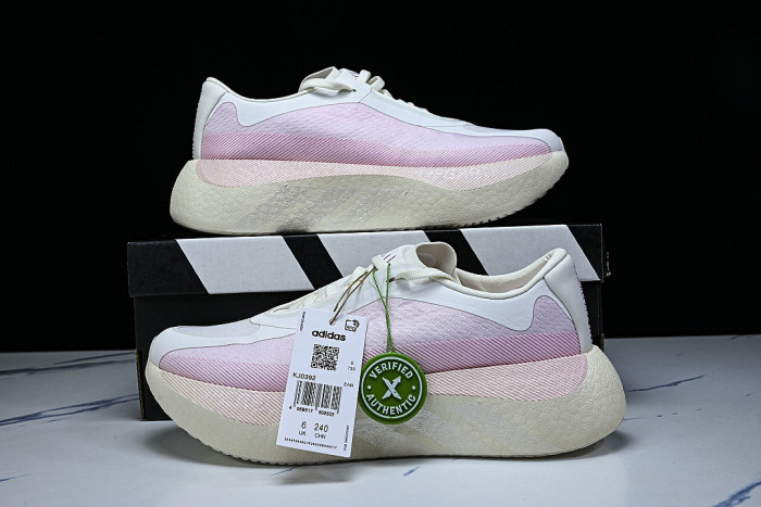KJ0392 HYPERBOOST EDGE OFF WHITE/CLEAR PINK/CLEAR PINK