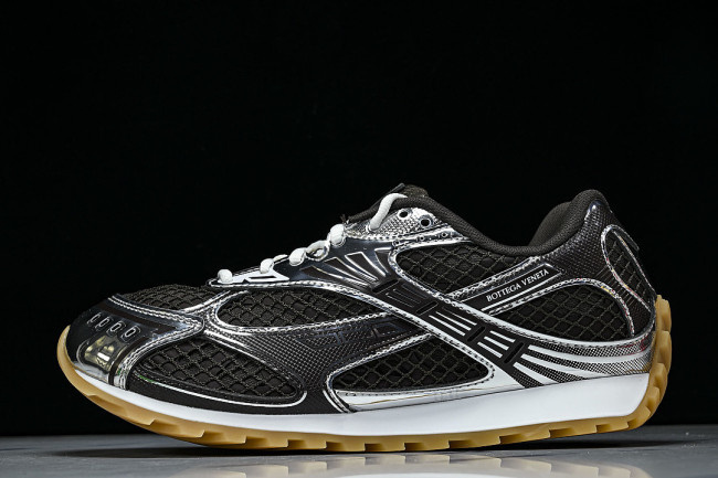 THICK-SOLED BREATHABLE MESH CASUAL SPORTS SHOES BLACK/BLACK/BLACK