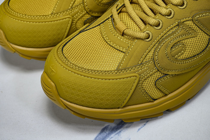 LEATHER MESH SPORTS CASUAL SHOES GREEN/GREEN/GREEN