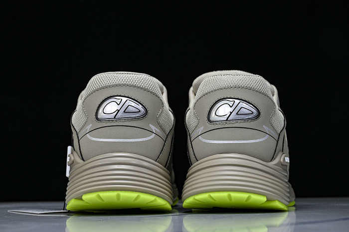 LEATHER MESH SPORTS CASUAL SHOES BEIGE/BEIGE/BEIGE