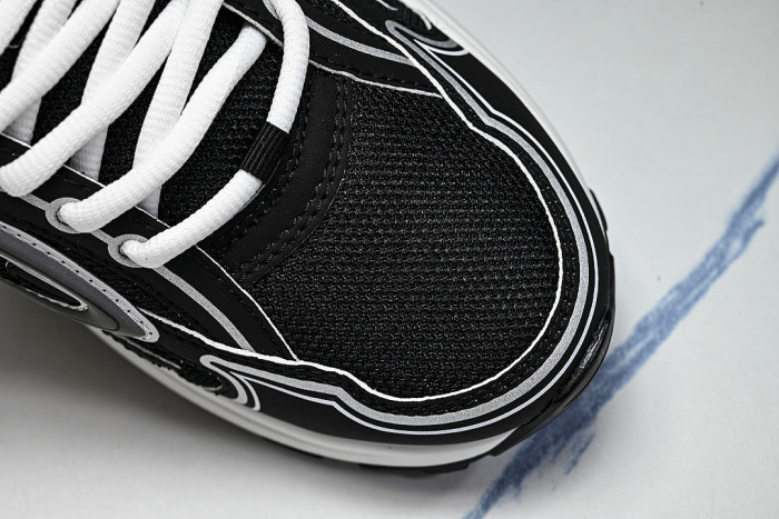 LOW-TOP THICK-SOLED SPORTS CASUAL SHOES BLACK/GREY