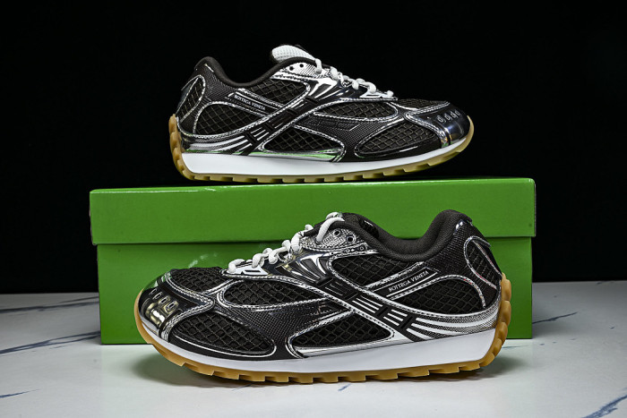THICK-SOLED BREATHABLE MESH CASUAL SPORTS SHOES BLACK/BLACK/BLACK