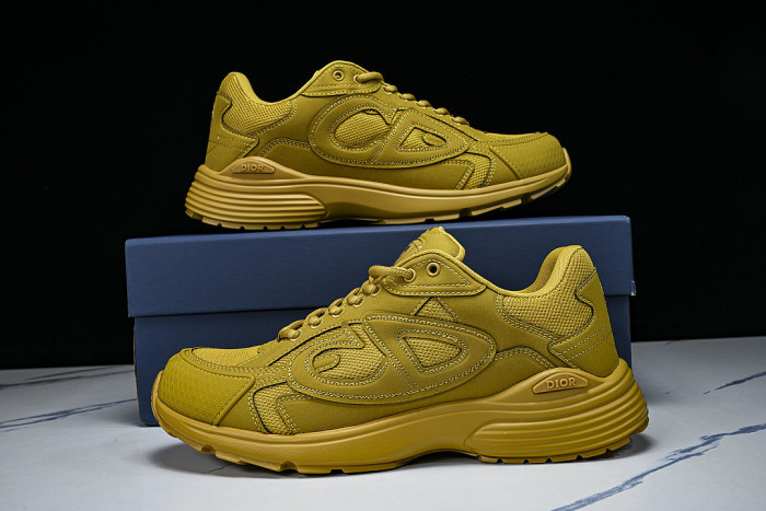 LEATHER MESH SPORTS CASUAL SHOES GREEN/GREEN/GREEN
