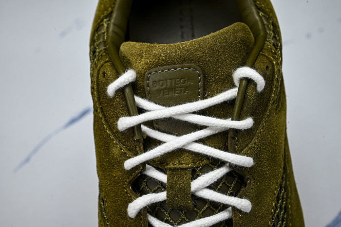 THICK-SOLED BREATHABLE MESH CASUAL SPORTS SHOES GREEN/GREEN/GREEN