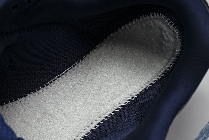 THICK-SOLED BREATHABLE MESH CASUAL SPORTS SHOES NAVY BLUE/WHITE