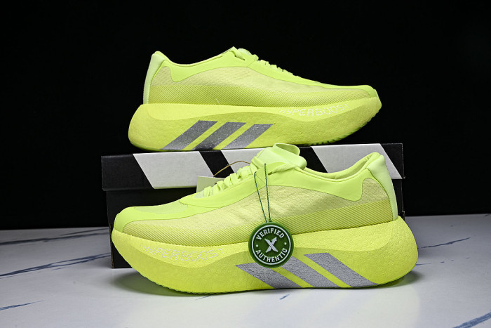 KI4412 HYPERBOOST EDGE SOLE-BOOSTING RUNNING SHOES GREEN/GREEN/GREEN