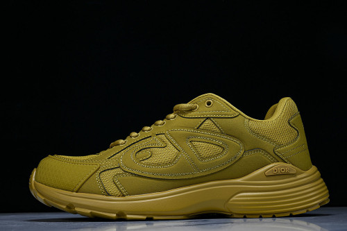LEATHER MESH SPORTS CASUAL SHOES GREEN/GREEN/GREEN