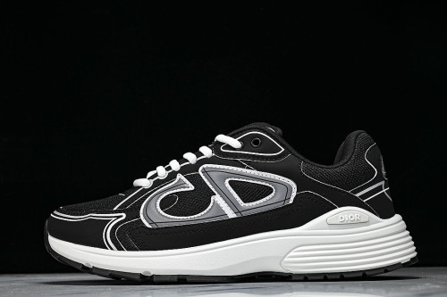 LOW-TOP THICK-SOLED SPORTS CASUAL SHOES BLACK/GREY