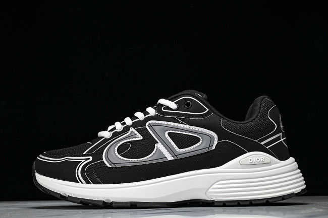 LOW-TOP THICK-SOLED SPORTS CASUAL SHOES BLACK/GREY