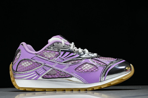 THICK-SOLED BREATHABLE MESH CASUAL SPORTS SHOES PURPLE/PURPLE/PURPLE