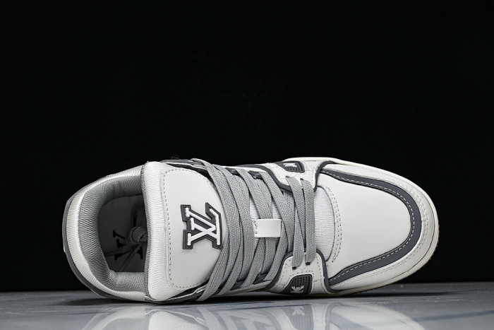 TRAINER SNEAKER LOW RETRO CASUAL SPORTS BASKETBALL SNEAKERS WHITE/GREY