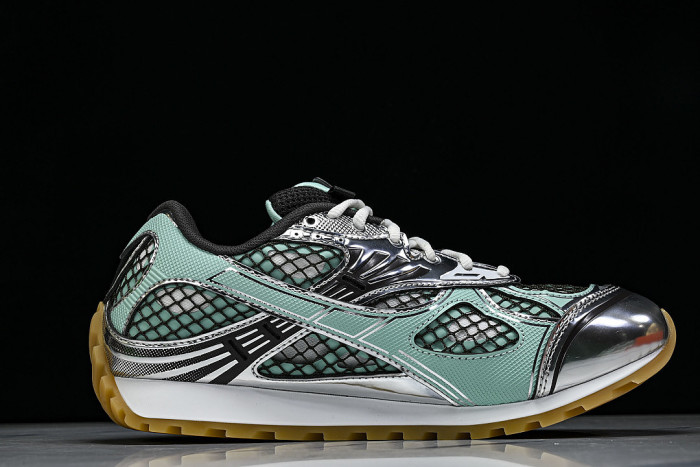THICK-SOLED BREATHABLE MESH CASUAL SPORTS SHOES BLUE/BLACK/GREY