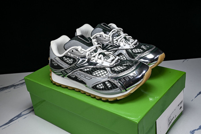 THICK-SOLED BREATHABLE MESH CASUAL SPORTS SHOES GREY/BLACK