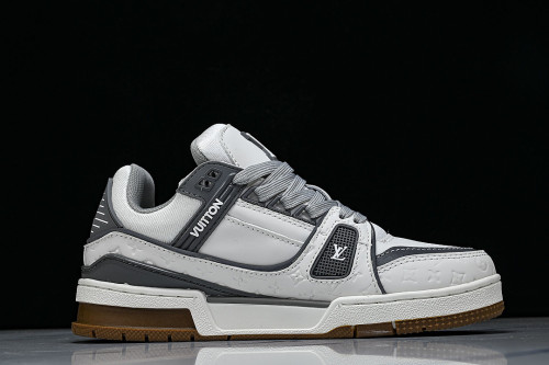 TRAINER SNEAKER LOW RETRO CASUAL SPORTS BASKETBALL SNEAKERS WHITE/GREY