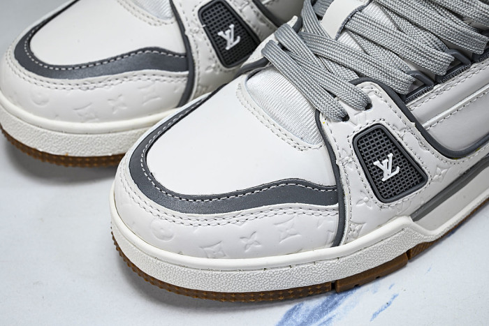 TRAINER SNEAKER LOW RETRO CASUAL SPORTS BASKETBALL SNEAKERS WHITE/GREY