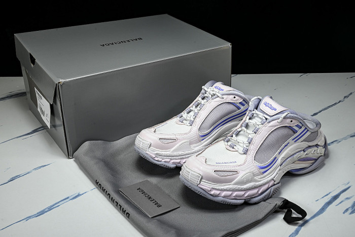 WTSM0 5550 TRIPLE S 2 FASHIONABLE RUNNING SHOES WHITE/PINK/BLUE