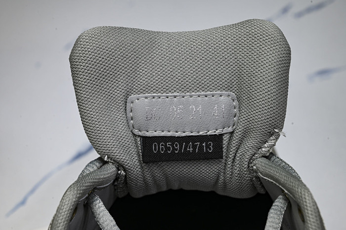 LEATHER MESH SPORTS CASUAL SHOES GREY/GREY/GREY
