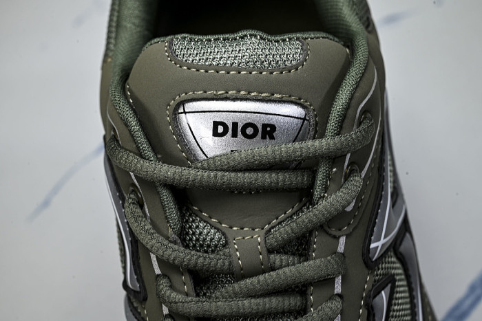 LEATHER MESH SPORTS CASUAL SHOES GREEN/GREEN/GREEN