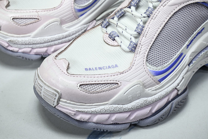 WTSM0 5550 TRIPLE S 2 FASHIONABLE RUNNING SHOES WHITE/PINK/BLUE