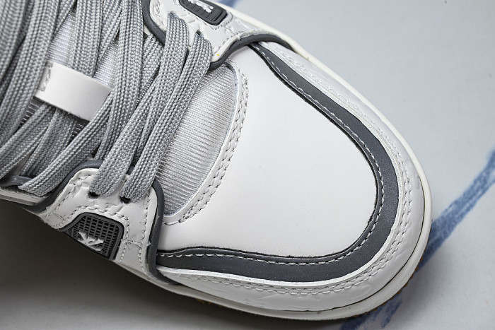 TRAINER SNEAKER LOW RETRO CASUAL SPORTS BASKETBALL SNEAKERS WHITE/GREY