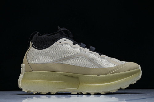 WEAR-RESISTANT OFF-ROAD RUNNING SHOES BEIGE/BROWN/GREEN