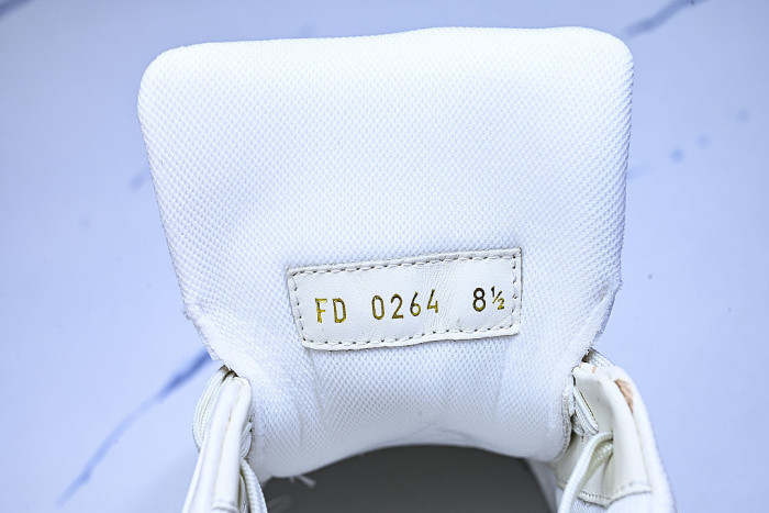 MAN TRAINER LACE UP SPORTS CASUAL SNEAKERS WHITE/PURE WHITE