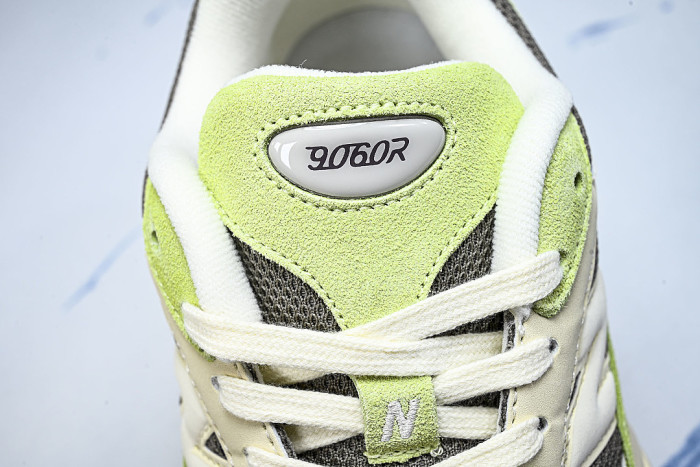 U906028L RETRO CASUAL SPORTS RUNNING SHOES BEIGE/GREEN/GREY