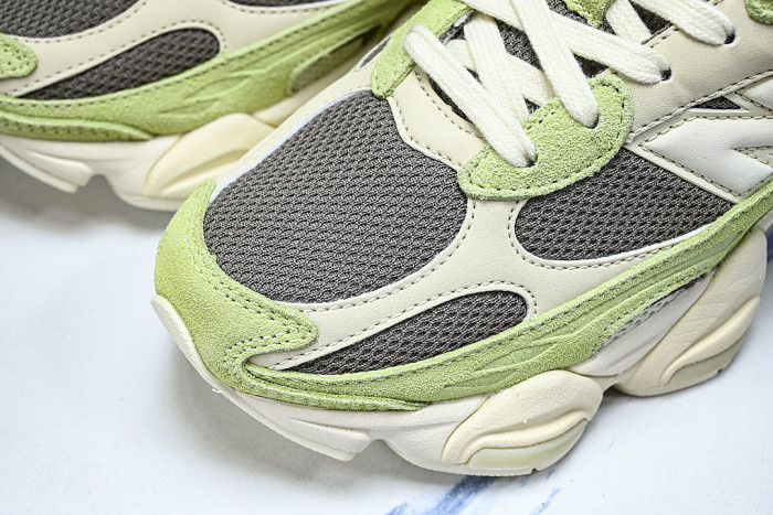 U906028L RETRO CASUAL SPORTS RUNNING SHOES BEIGE/GREEN/GREY