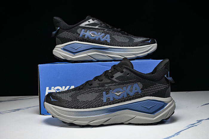 1168716 BTHN ONE CHALLENGER 8 ULTRA LIGHT THICK SOLED LIGHTWEIGHT RUNNING SHOES BLACK/DARK BLUE