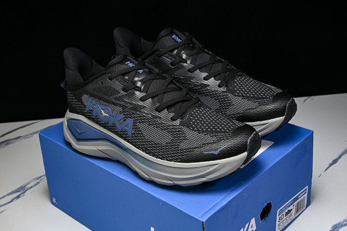 1168716 BTHN ONE CHALLENGER 8 ULTRA LIGHT THICK SOLED LIGHTWEIGHT RUNNING SHOES BLACK/DARK BLUE