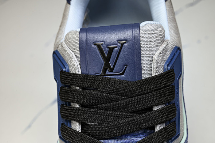 LOW-TOP CASUAL SPORTS SNEAKERS BLUE/GREY/BLACK