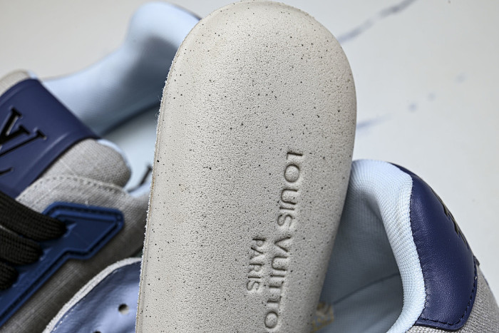 LOW-TOP CASUAL SPORTS SNEAKERS BLUE/GREY/BLACK