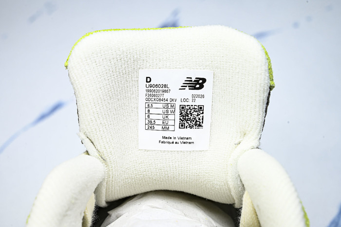 U906028L RETRO CASUAL SPORTS RUNNING SHOES BEIGE/GREEN/GREY