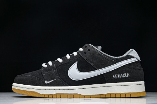 HF3063-001 SB DUNK LOW CASUAL SNEAKERS BLACK/GREY/BLACK