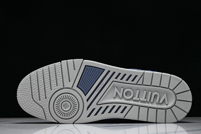 LOW-TOP CASUAL SPORTS SNEAKERS BLUE/GREY/BLACK