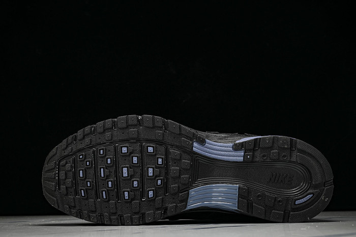 IO0296-491 P-6000 RETRO LOW-TOP CASUAL SHOES DIFFUSED BLUE/COOL GREY/METALLIC SILVER/BLACK