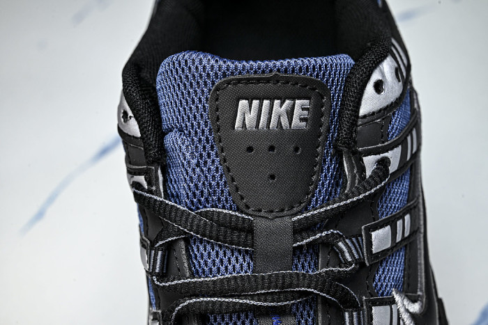 IO0296-491 P-6000 RETRO LOW-TOP CASUAL SHOES DIFFUSED BLUE/COOL GREY/METALLIC SILVER/BLACK