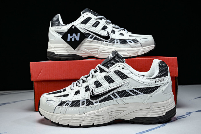 IO8711-101 P-6000 RETRO LOW-TOP CASUAL SHOES SAIL/MEDIUM ASH/PHANTOM/OFF-NOIR