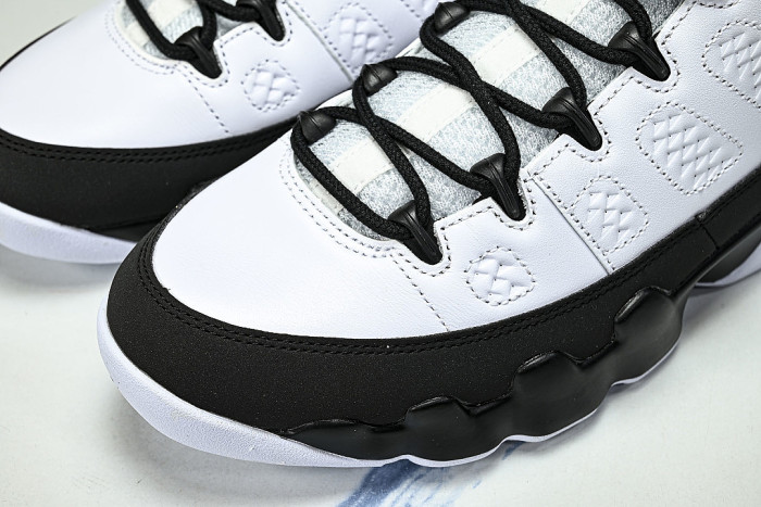 IX6179-100 AIR JORDAN 9 OG AJ9 MEN'S BASKETBALL SHOES FOR CELEBRITIES WHITE/BLACK