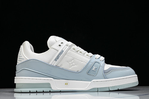 TRAINER SPORTY CASUAL SHOES WHITE/BLUE