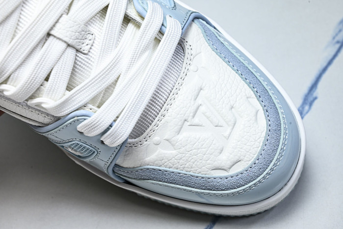 TRAINER SPORTY CASUAL SHOES WHITE/BLUE