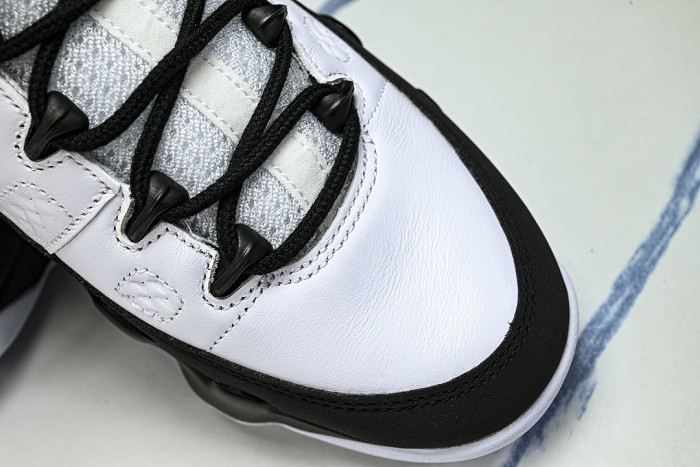 IX6179-100 AIR JORDAN 9 OG AJ9 MEN'S BASKETBALL SHOES FOR CELEBRITIES WHITE/BLACK