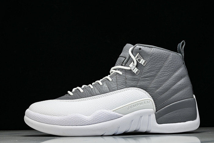 CT8013-015 JORDAN 12 RETRO STEALTH/WHITE/COOL GREY