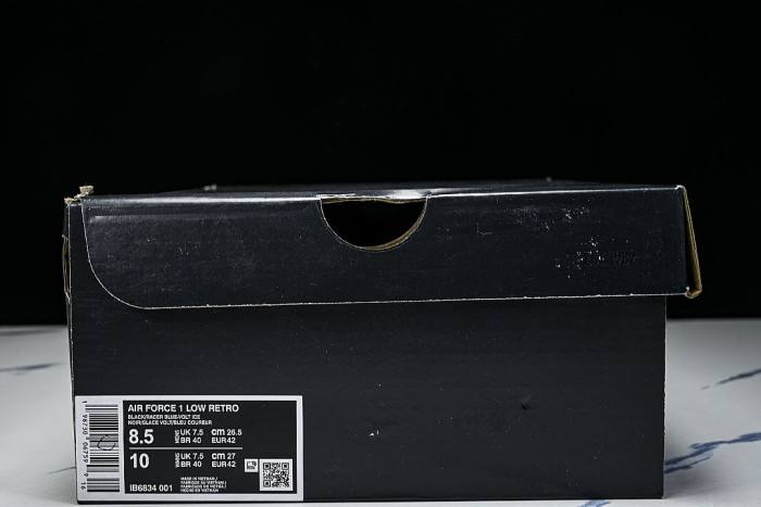 IB6834-001 AIR FORCE 1 LOW RETRO BLACK/RACER BLUE