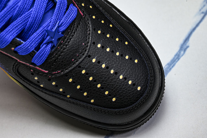 IB6834-001 AIR FORCE 1 LOW RETRO BLACK/RACER BLUE